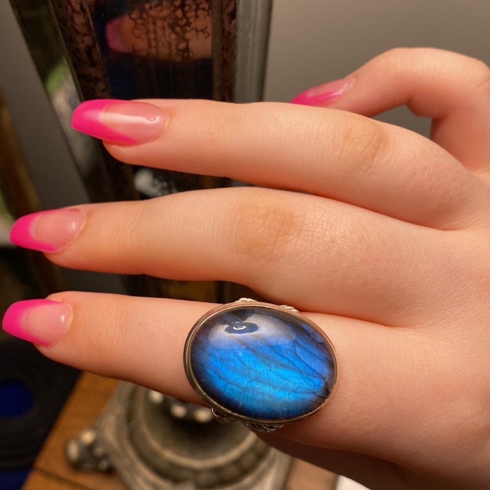 Beautiful Ring Labradorite - Picture 4 of 6